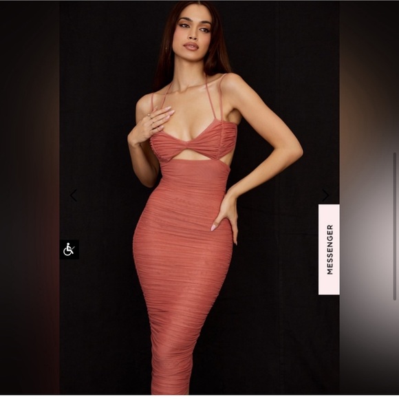 House of CB Tibi dress in rose XS - Picture 2 of 5